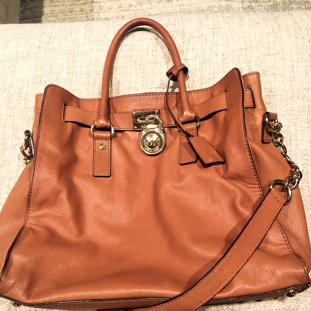 Michael Kors Authentic Leather Satchel Bag